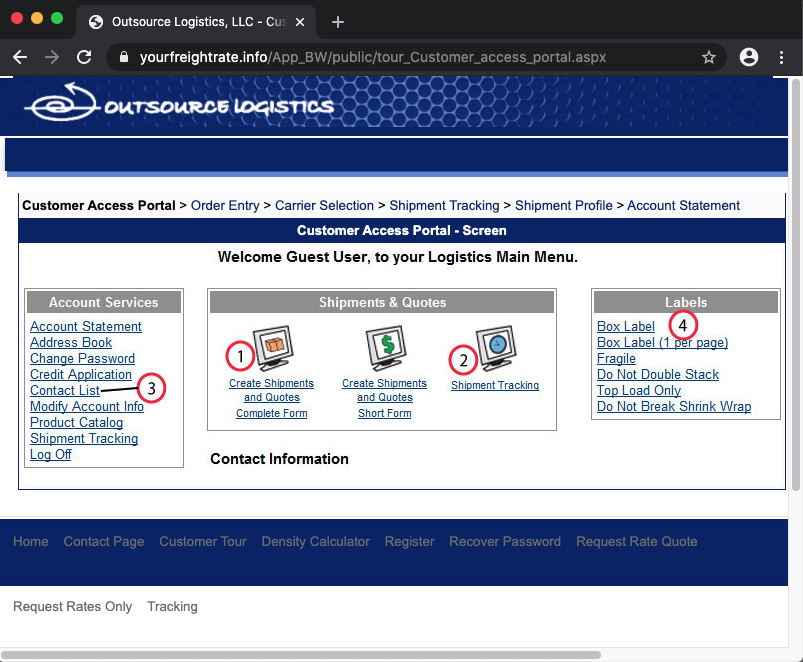 outsource customer portal
